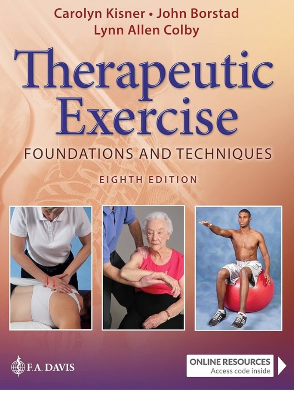 Indigo Therapeutic Exercise Book with Peach and Blue Cover